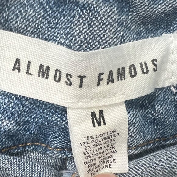 Vintage Y2K Style Light Wash Low Rise Denim Pleated Belted Mini Skirt Skort / M - Picture 6 of 7